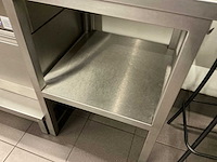 Rvs meubel met spatwand - afbeelding 4 van  4