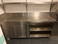Rvs meubel met warmhoudkast - afbeelding 2 van  4
