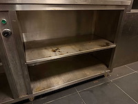 Rvs meubel met warmhoudkast - afbeelding 1 van  1