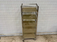 Rvs mobiel verkoop vitrine geremd - afbeelding 1 van  4