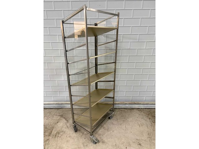 Rvs mobiel verkoop vitrine geremd - afbeelding 3 van  4