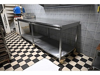 Rvs mobiele werkbank - afbeelding 1 van  4