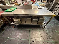 Rvs mobiele werktafel - afbeelding 2 van  5