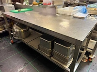 Rvs mobiele werktafel - afbeelding 4 van  5