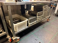 Rvs mobiele werktafel - afbeelding 4 van  4