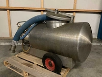 Rvs mobiele zuigtank - afbeelding 3 van  6