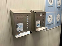 Rvs mondkapjes dispenser (2x) - afbeelding 1 van  2