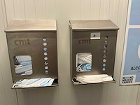 Rvs mondkapjes dispenser (2x) - afbeelding 2 van  2