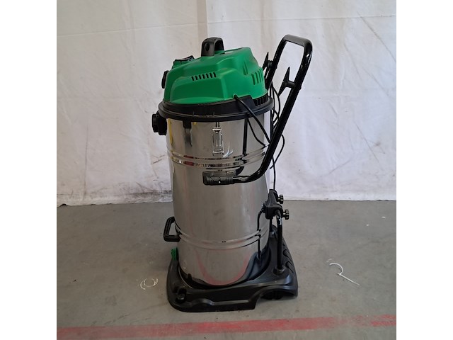 Rvs nat en droog stofzuiger 110 liter, stalhwerk germany, 110l, groen - afbeelding 13 van  17