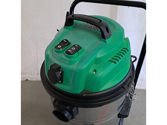 Rvs nat en droog stofzuiger 110 liter, stalhwerk germany, 110l, groen - afbeelding 14 van  17
