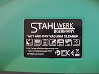 Rvs nat en droog stofzuiger 110 liter, stalhwerk germany, 110l, groen - afbeelding 15 van  17