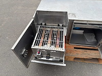 Rvs onderbouw kist met grill 50x50x100 - afbeelding 2 van  7