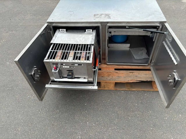 Rvs onderbouw kist met grill 50x50x100 - afbeelding 4 van  7
