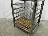 Rvs onderstel met rekken - afbeelding 3 van  3