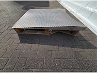 Rvs oprijplaat palletfoliewikkelaar