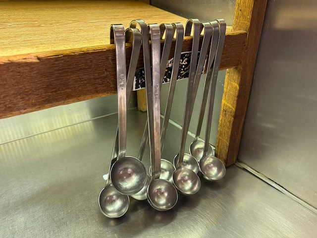 Rvs opscheplepel (10x) - afbeelding 1 van  2