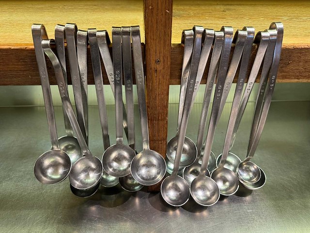 Rvs opscheplepel (20x) - afbeelding 1 van  2