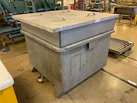 Rvs opslagbak met aluminium deksel - afbeelding 2 van  4