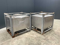 Rvs opslagtank (2x) - afbeelding 1 van  5
