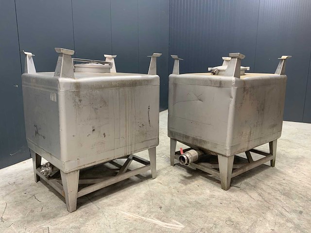 Rvs opslagtank (2x) - afbeelding 3 van  5