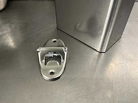 Rvs opvangbak met opener (6x) - afbeelding 2 van  2