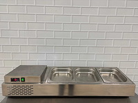 Rvs opzet koelvitrine - afbeelding 1 van  5