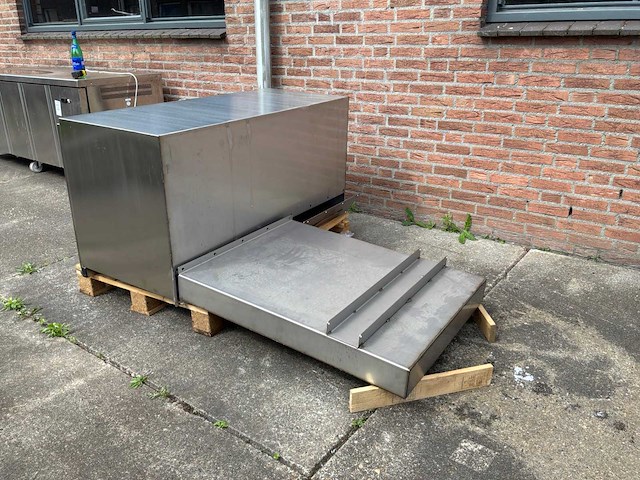 Rvs palletwagen transportkist - afbeelding 3 van  7