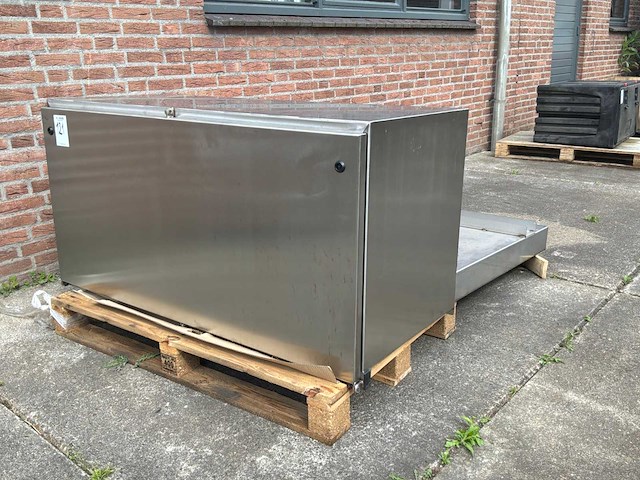 Rvs palletwagen transportkist - afbeelding 1 van  7