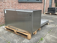 Rvs palletwagen transportkist - afbeelding 1 van  7