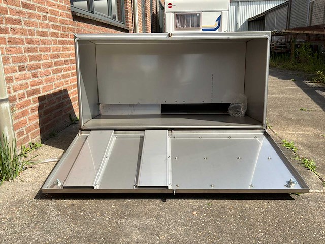 Rvs palletwagen transportkist - afbeelding 6 van  7