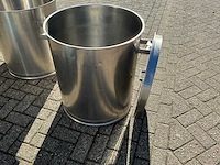 Rvs pan 180 liter met deksel - afbeelding 5 van  6