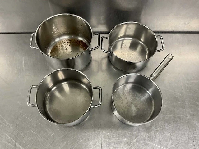 Rvs pan (4x) - afbeelding 2 van  4