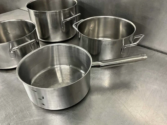 Rvs pan (4x) - afbeelding 4 van  4