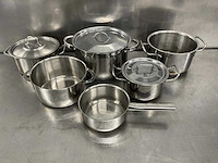 Rvs pan (6x) - afbeelding 1 van  4