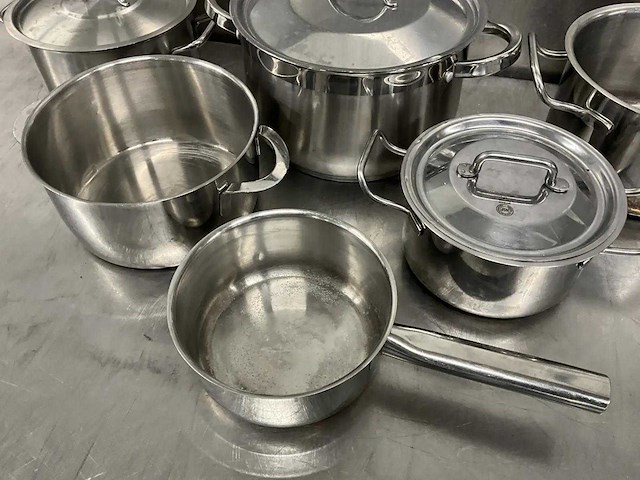 Rvs pan (6x) - afbeelding 3 van  4