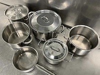 Rvs pan (6x) - afbeelding 4 van  4