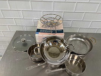 Rvs pan (6x) - afbeelding 2 van  4