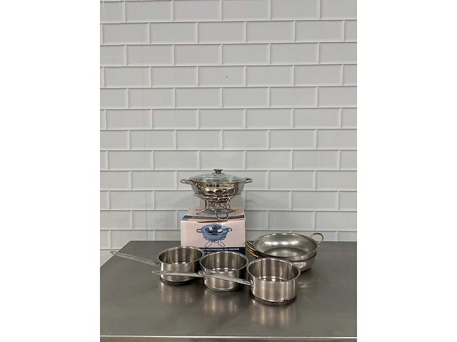 Rvs pan (6x) - afbeelding 3 van  4