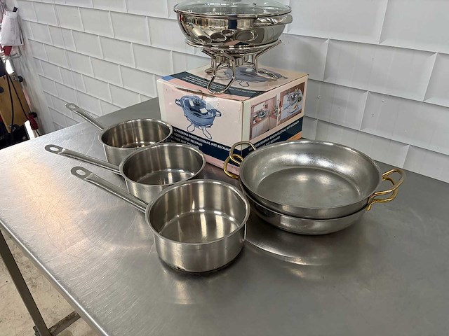 Rvs pan (6x) - afbeelding 4 van  4