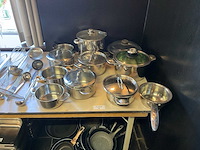 Rvs pannen (11x) - afbeelding 2 van  6