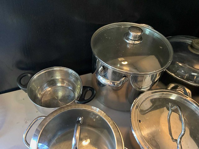 Rvs pannen (11x) - afbeelding 3 van  6