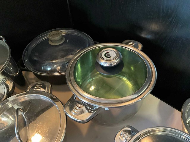 Rvs pannen (11x) - afbeelding 4 van  6