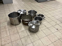 Rvs pannen (7x) - afbeelding 2 van  7