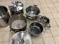 Rvs pannen (7x) - afbeelding 4 van  7