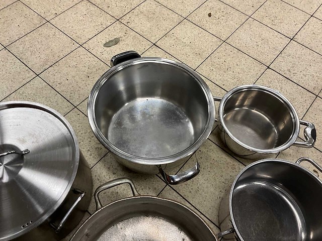 Rvs pannen (7x) - afbeelding 7 van  7