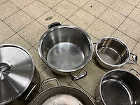 Rvs pannen (7x) - afbeelding 7 van  7