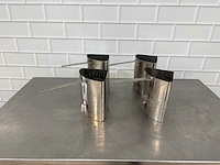 Rvs pasta kookmand (4x) - afbeelding 1 van  2