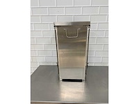 Rvs pedaalbediend afvalbak inhoud 100 liter - afbeelding 3 van  8