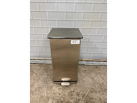 Rvs pedaalbediend afvalbak inhoud 100 liter - afbeelding 1 van  4
