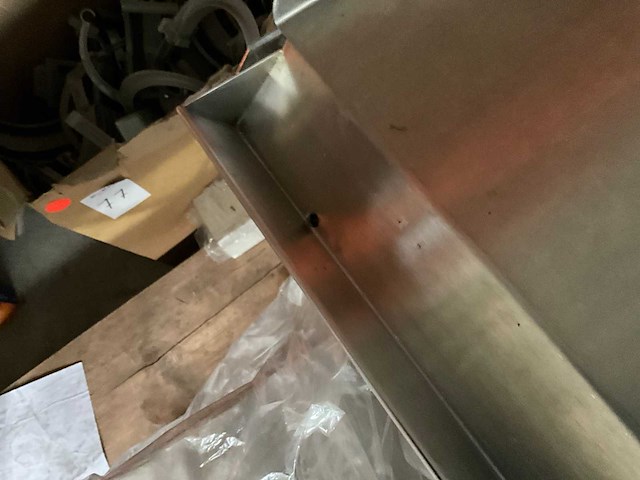 Rvs plank met goot - afbeelding 3 van  4